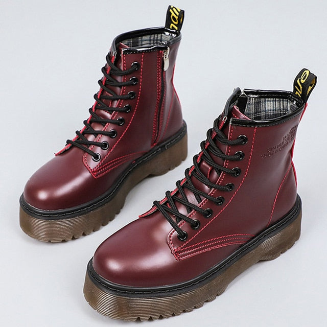 Bottine cuir vegan bohème
