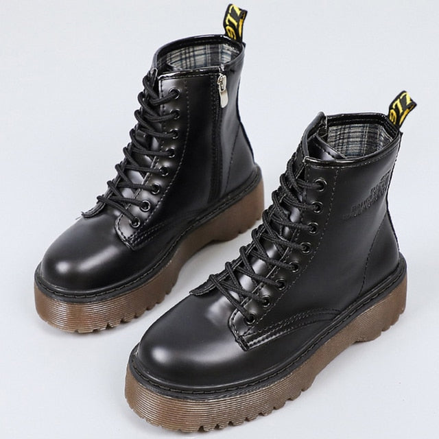Bottine cuir vegan bohème