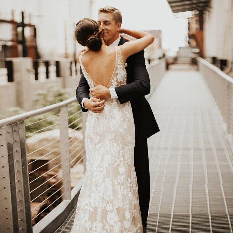 Robe de mariée longue style bohème