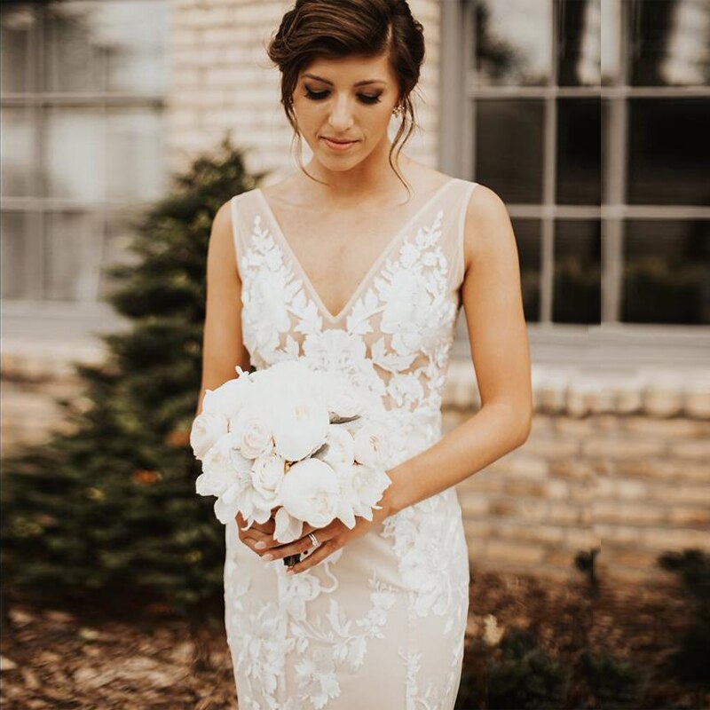 Robe de mariée longue style bohème
