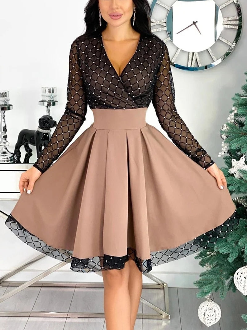 Robe fluide boheme courte