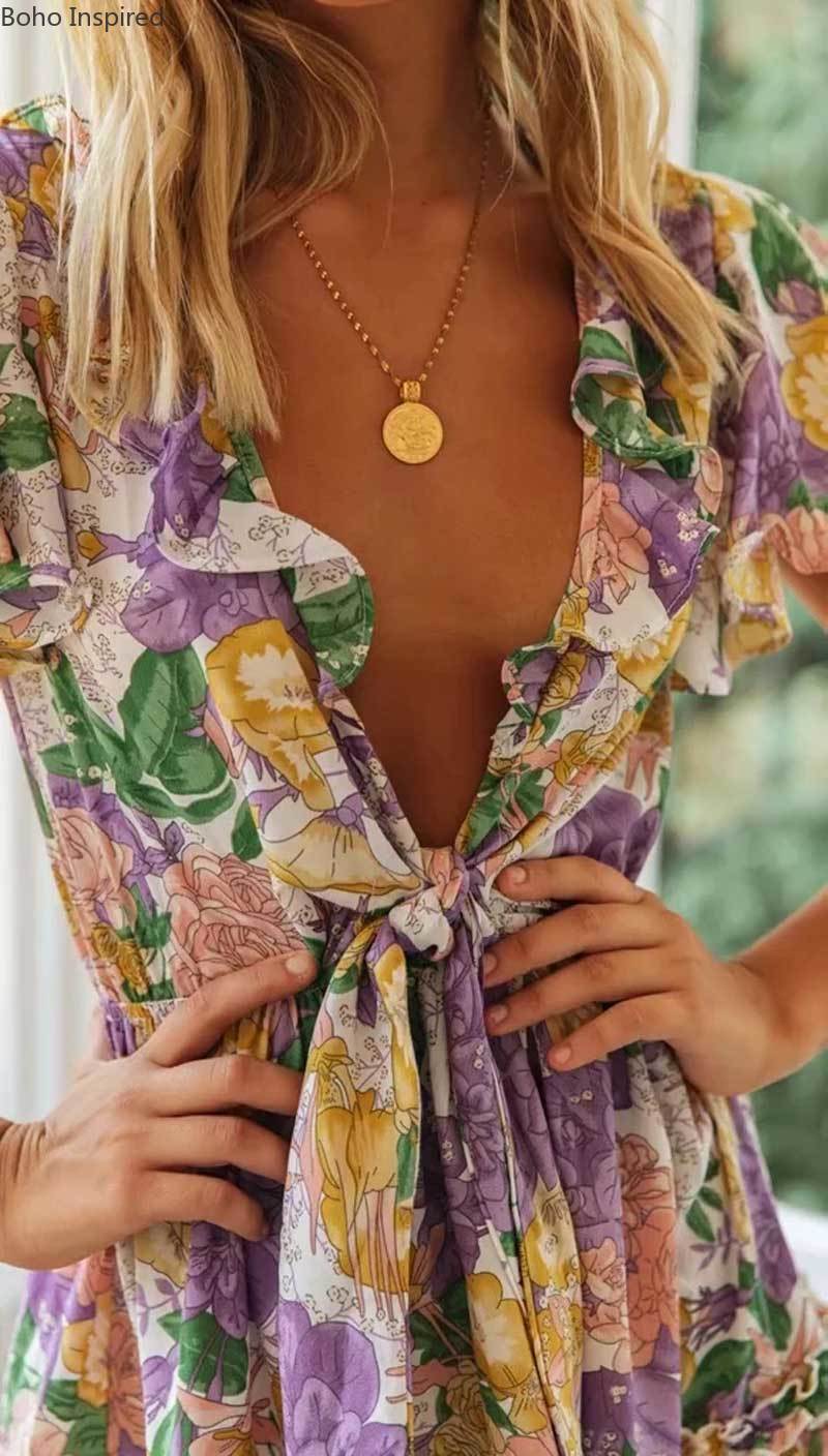 Robe style boheme hiver