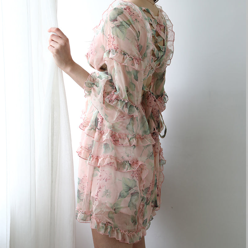 Robe courte Imprimé Bohème