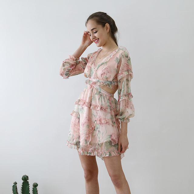 Robe courte Imprimé Bohème