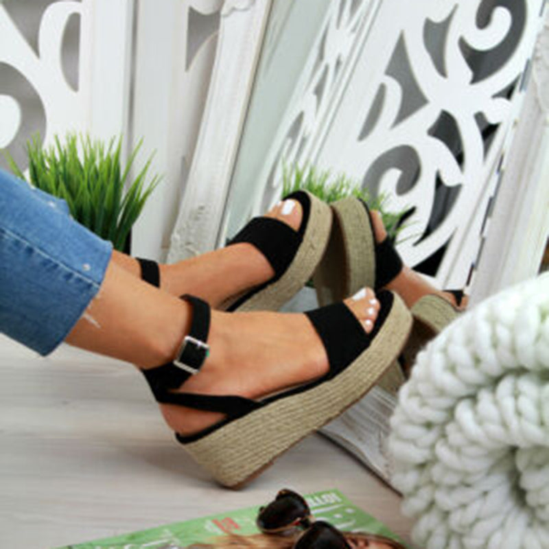 Sandales Compensées Bohème Chic
