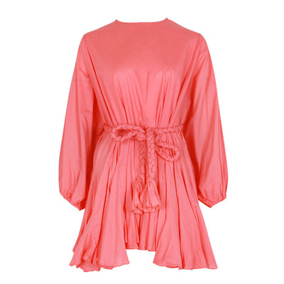 Robe Bohème Courte Rose