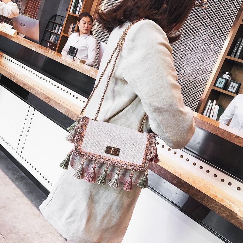 Sac Bohème Chic Pompom