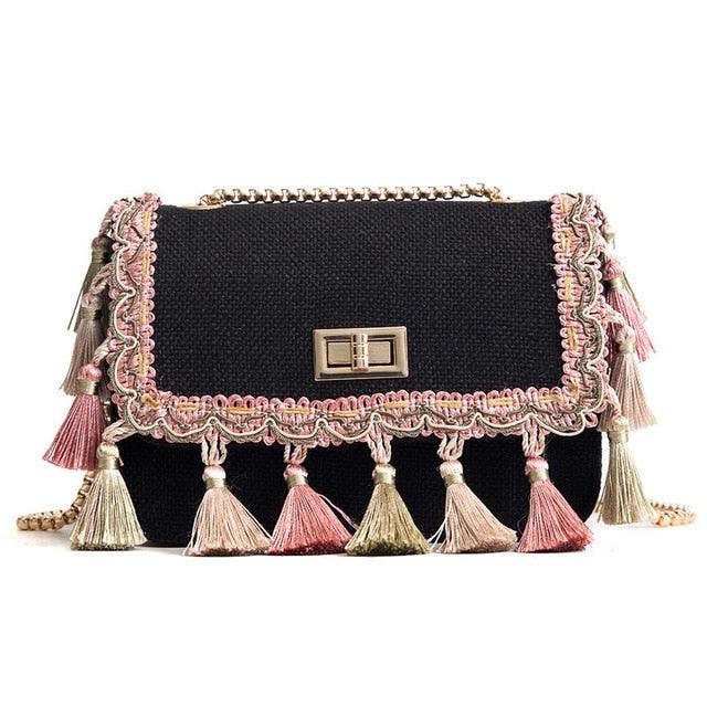 Sac Bohème Chic Pompom