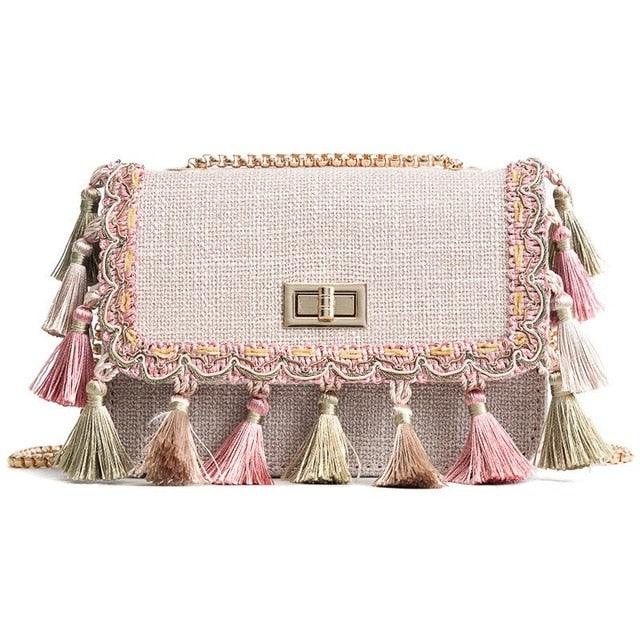 Sac Bohème Chic Pompom