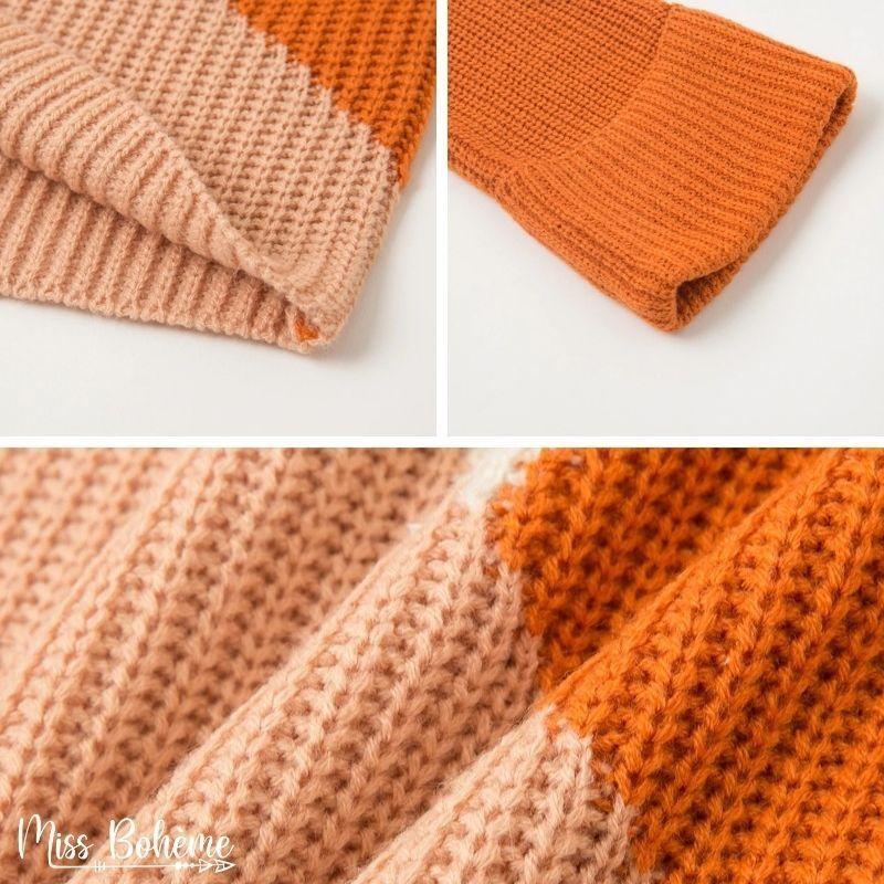 Pull Bohème Tricolore