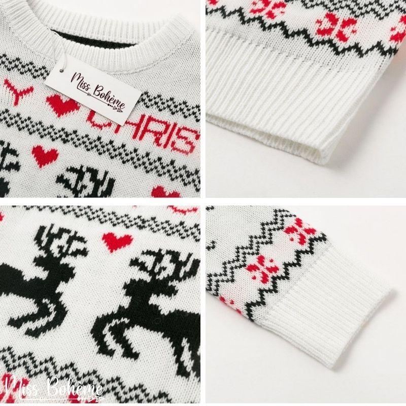 Pull de Noël Blanc