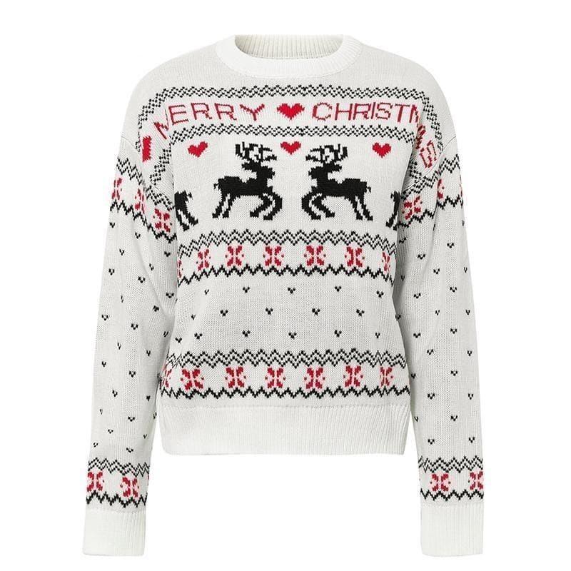 Pull de Noël Blanc