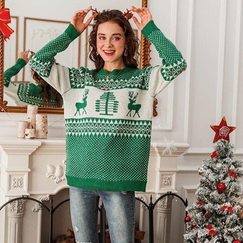 Pull de Noël en Tricot Olympe Bohème - Main Image