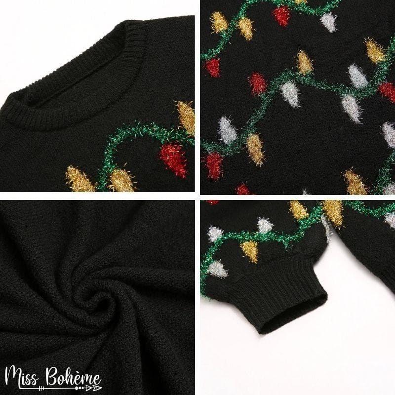 Pull de Noël Guirlande
