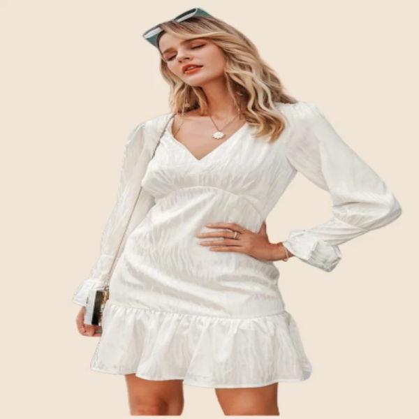 Robe Blanche Bohème Hippie Chic