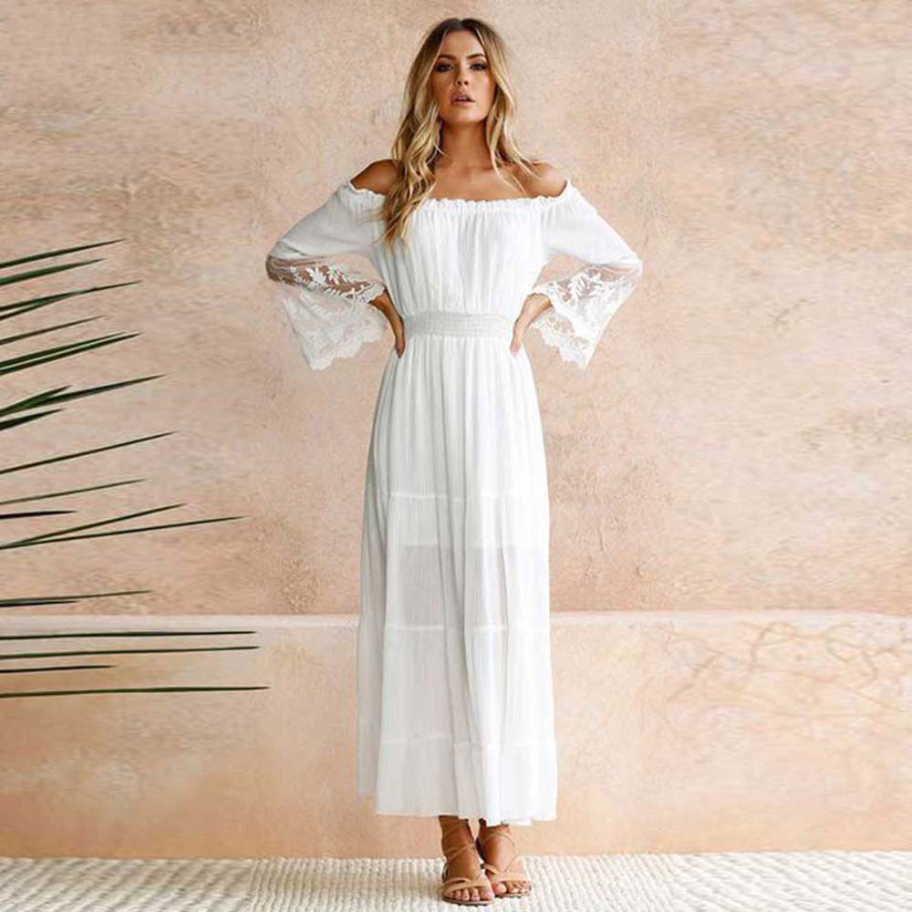 Robe Blanche Style Boheme