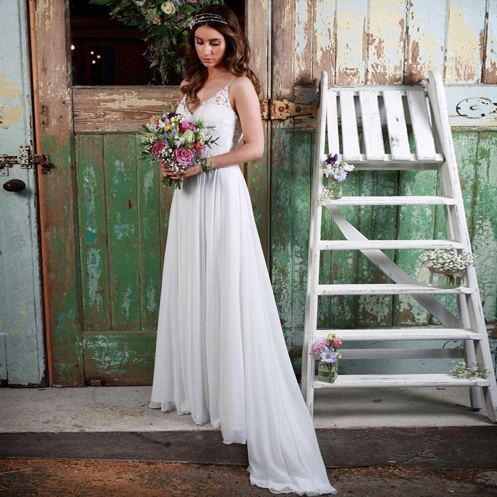 Robe boheme blanche mariage