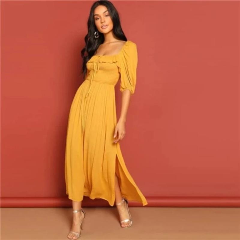 Robe Bohème Chic Coloré - OR / XS