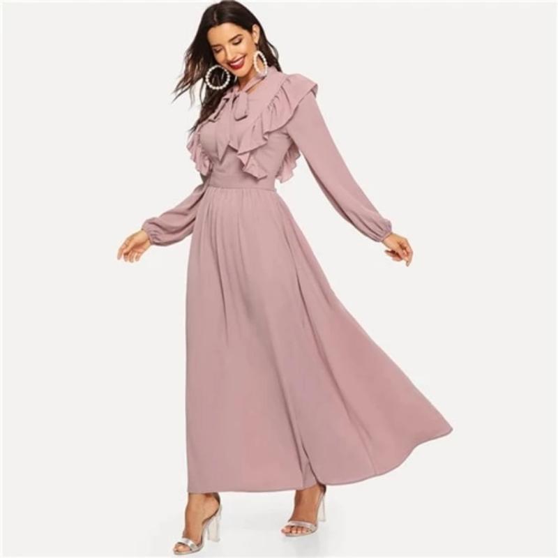 Robe Bohème Chic Fluide - Rose / XS