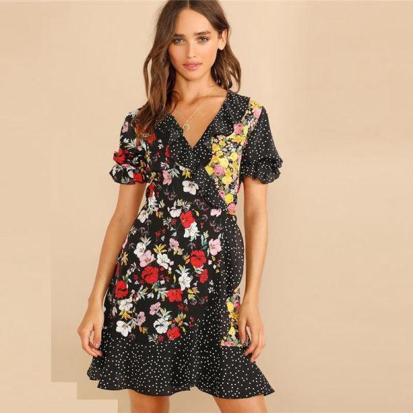 Robe Bohème Chic Manche Courte