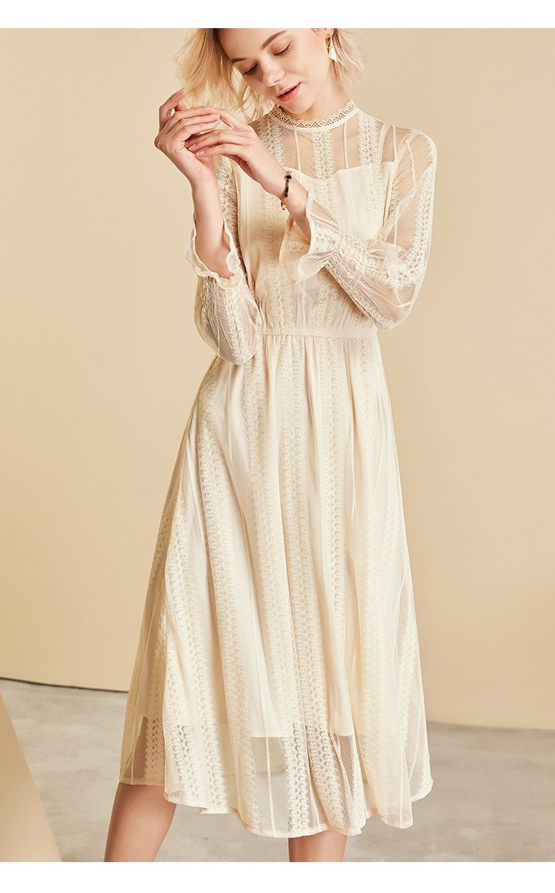 Robe Bohème Chic Soiree - Blanc / S