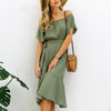 Robe Bohème Chic Verte