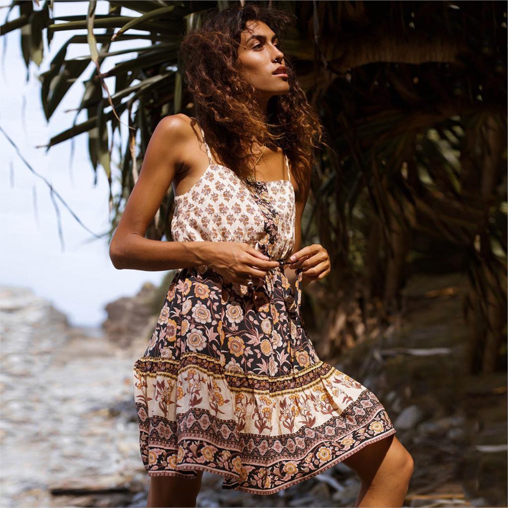 Robe Bohème Courte Lilou - L