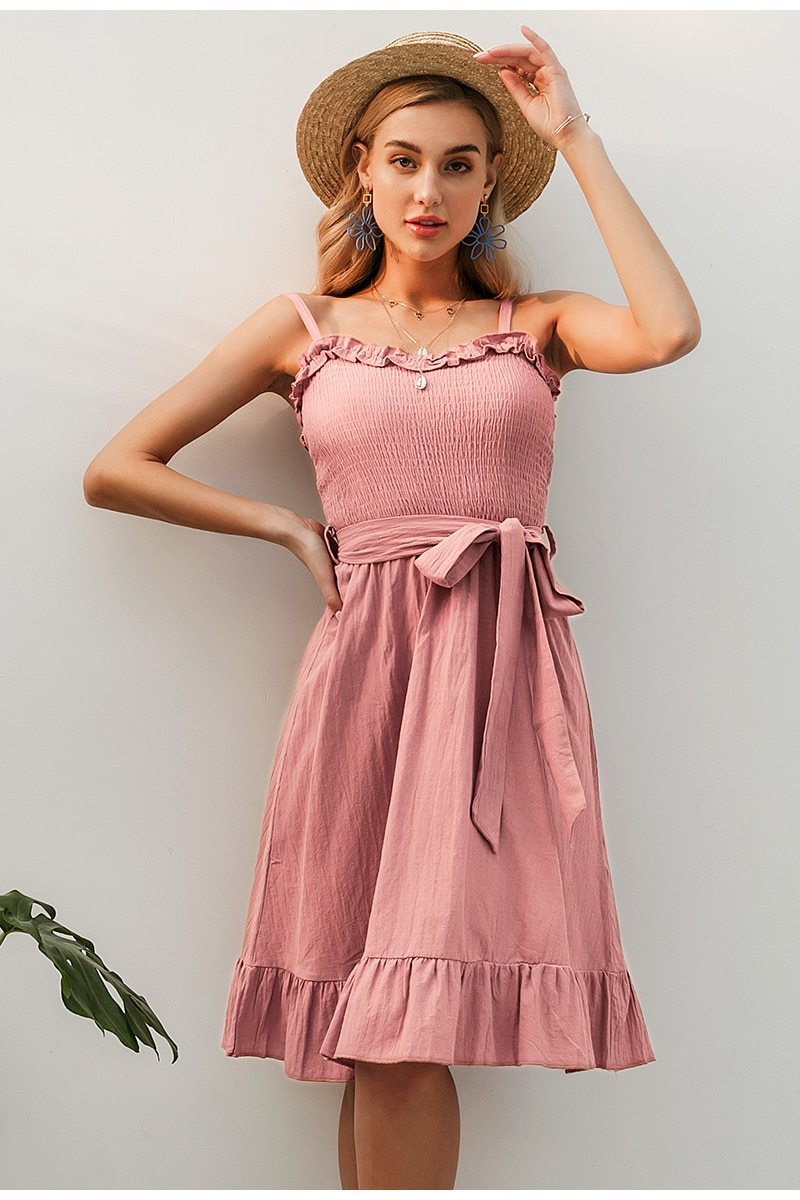 Robe Bohème Et Chic - Rose / S