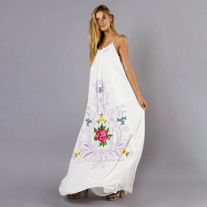 Robe Bohème Fille - Blanc / S