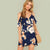 Robe Bohème Florale - XS / Bleu