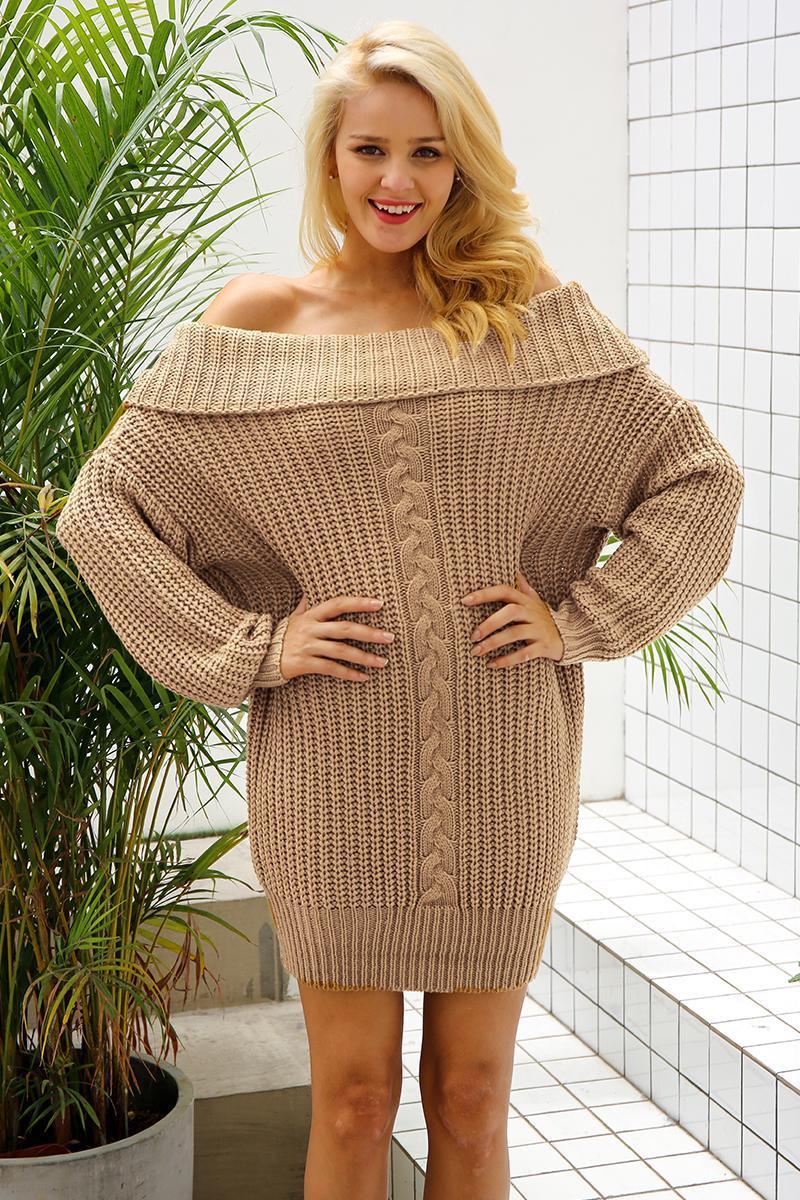 Robe Bohème Habillée - Marron / Unique