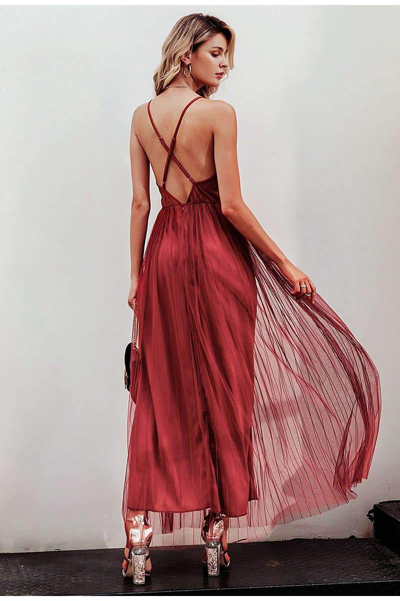 Robe Bohème Haute Couture - Rouge / S