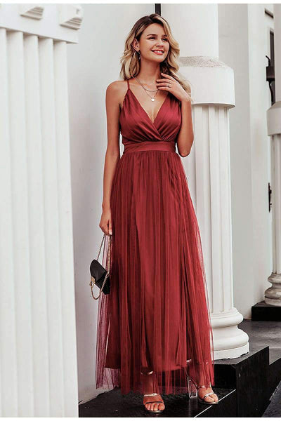 Robe Bohème Haute Couture - Rouge / S