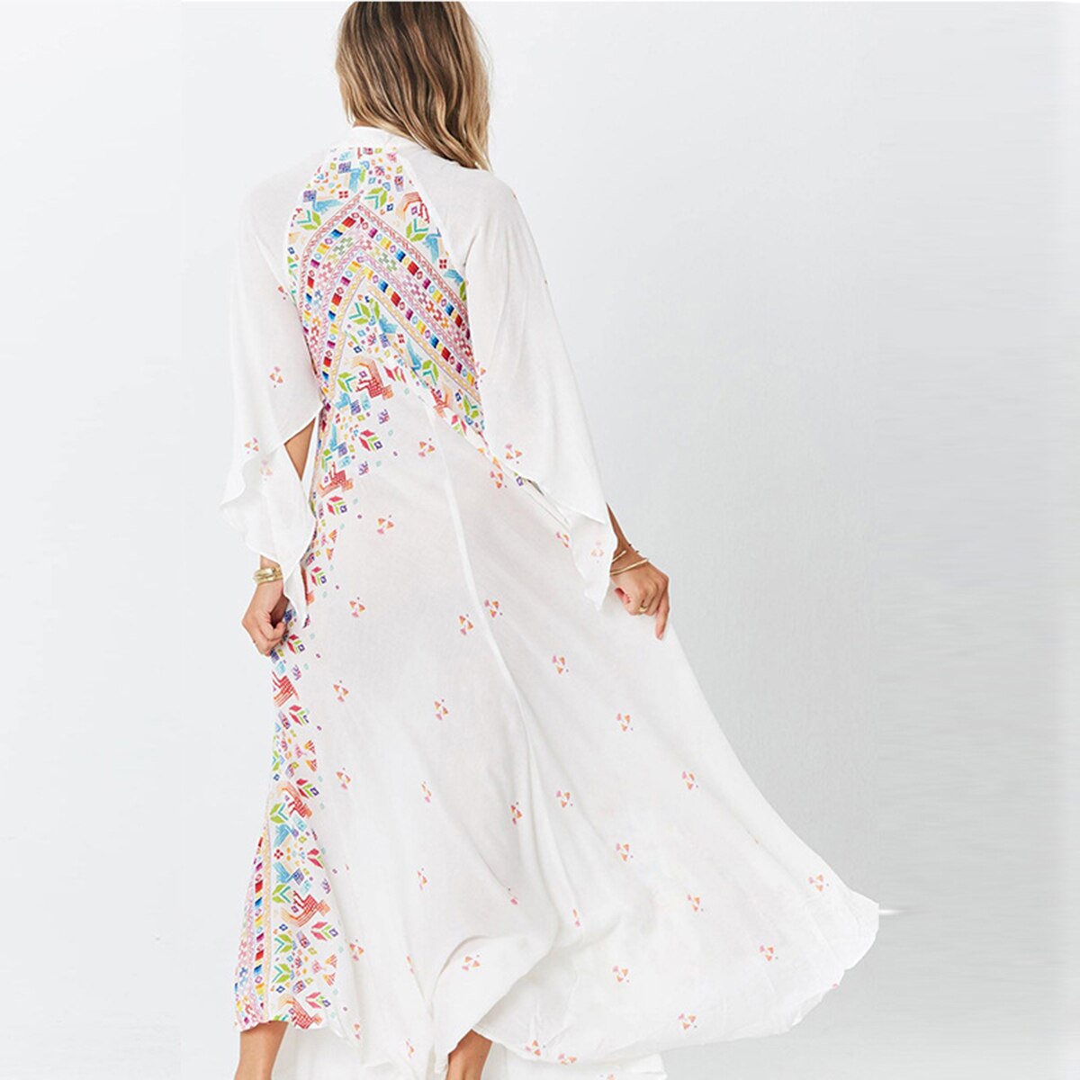 Robe boheme hippie blanche