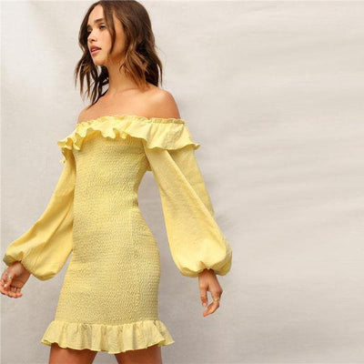 Robe Bohème Jaune