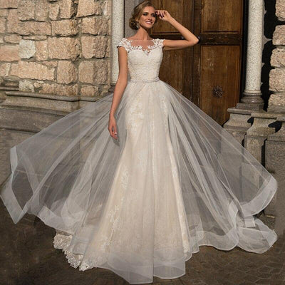 Robe bohème longue de mariée