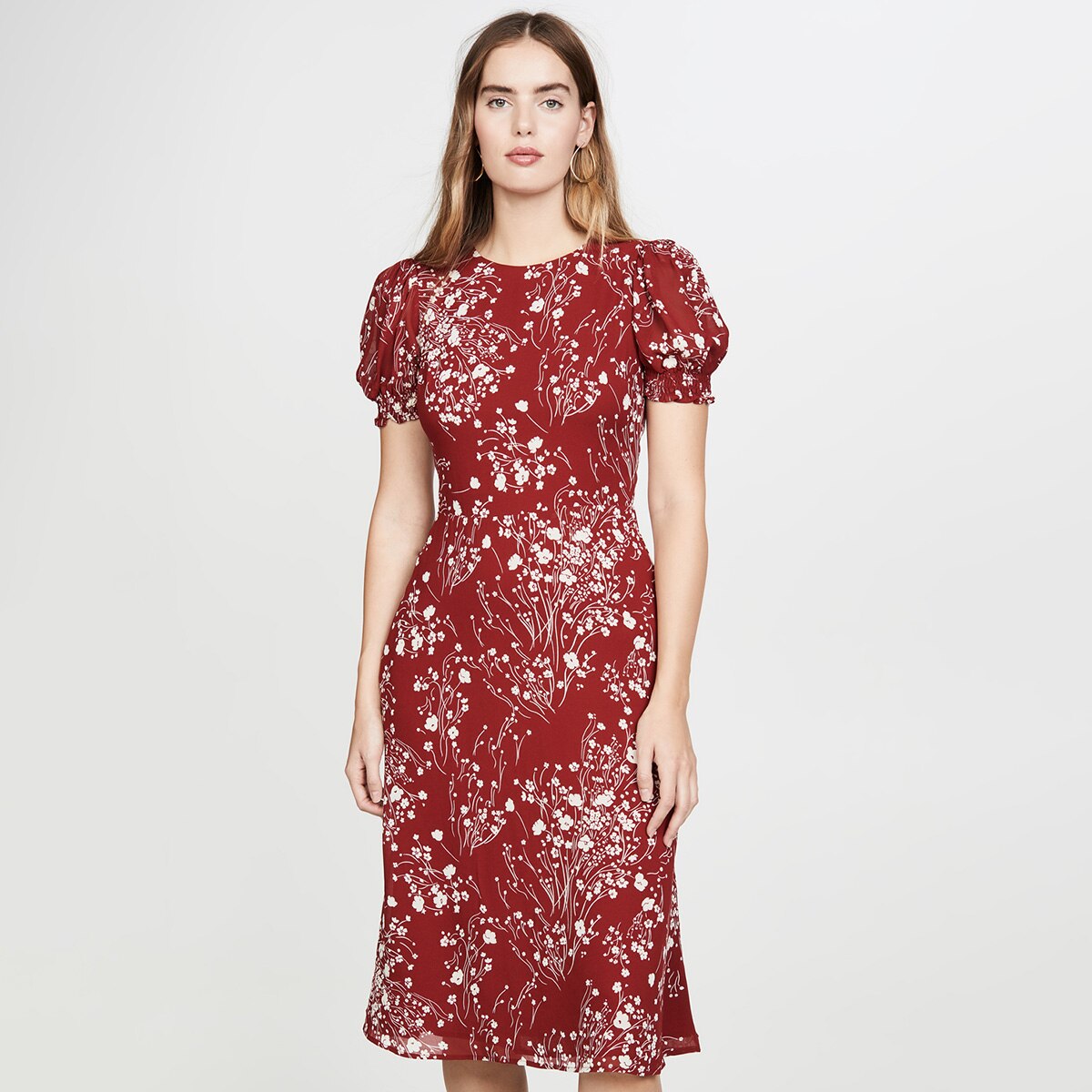 Robe bohème longue rouge