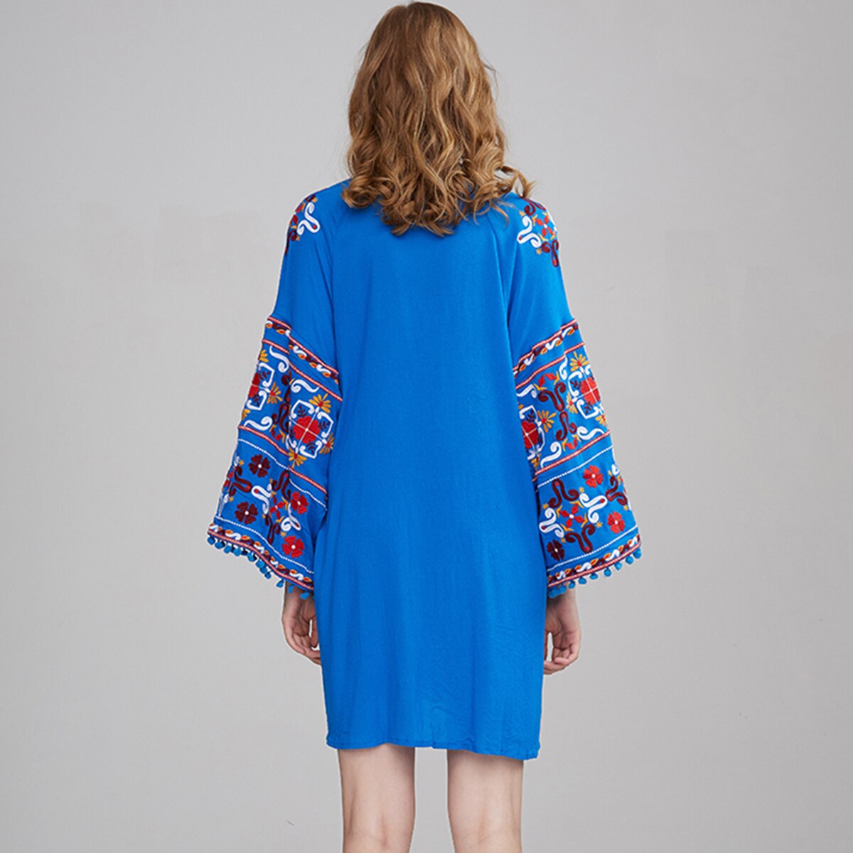 Robe boheme manche 3/4