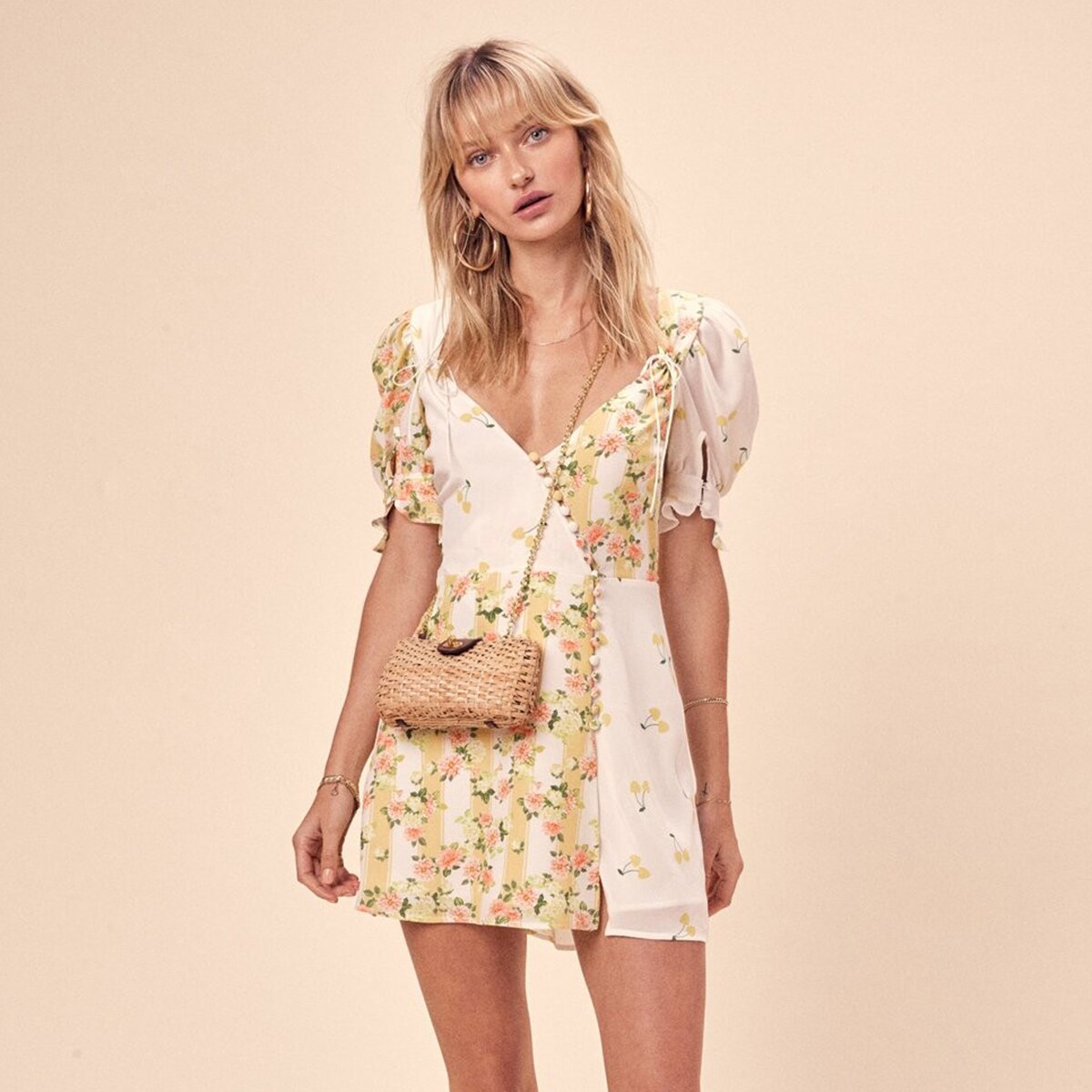 Robe boheme manche courte