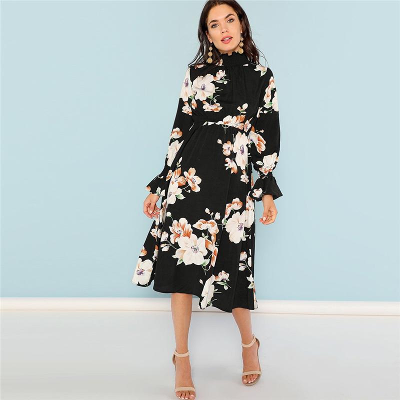 Robe Bohème Noire Longue - XS / Noir