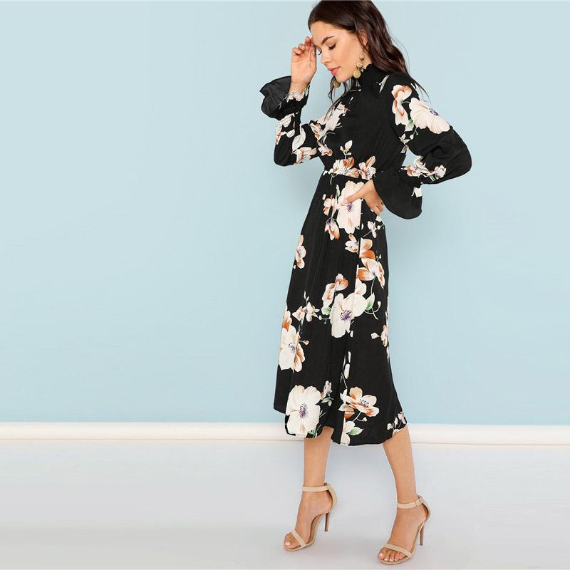 Robe Bohème Noire Longue - XS / Noir