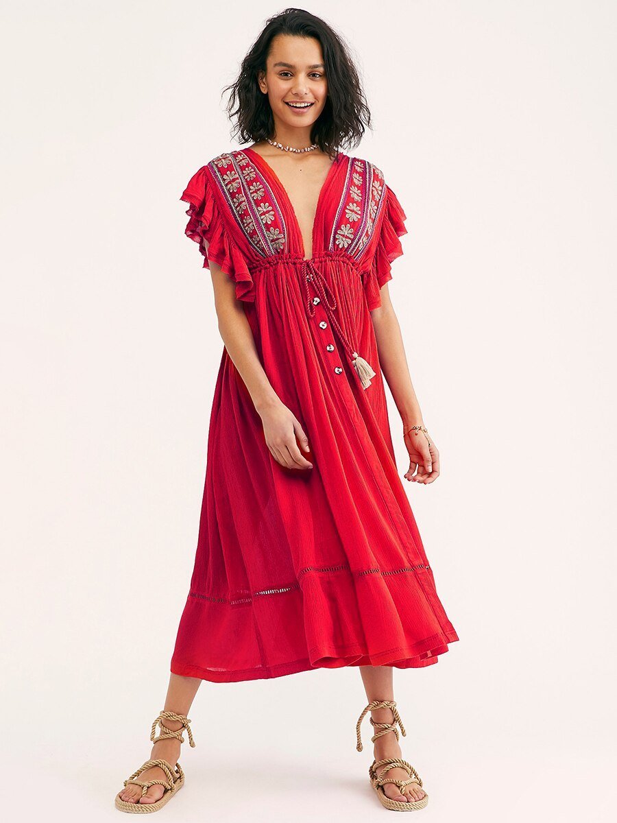 Robe boheme pour femme