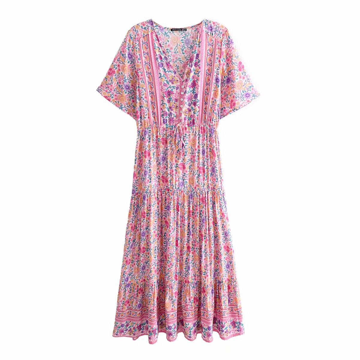 Robe boheme rose