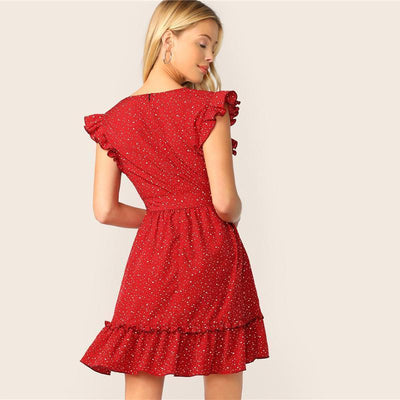 Robe Bohème Rouge Chic