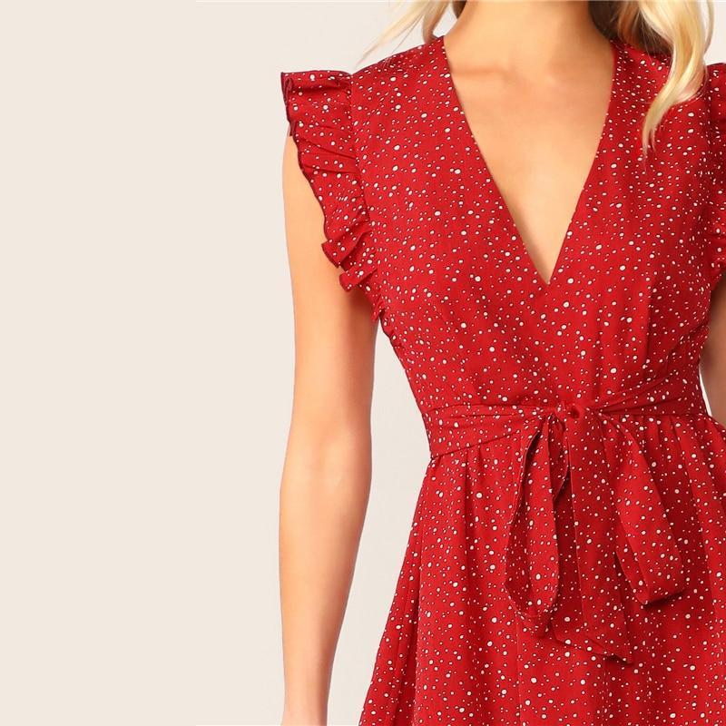 Robe Bohème Rouge Chic - Rouge / XS