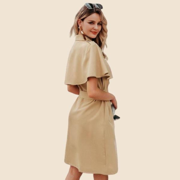 Robe Bohème Soirée - Marron / S