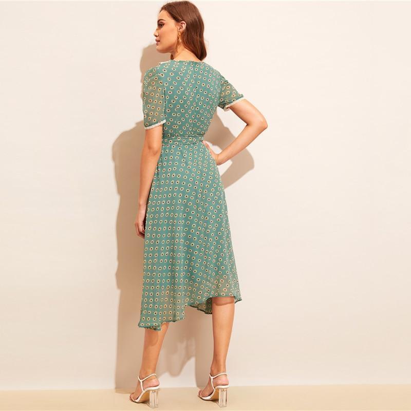 Robe Bohème Vert Emeraude