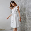 Robe bohème vintage blanc