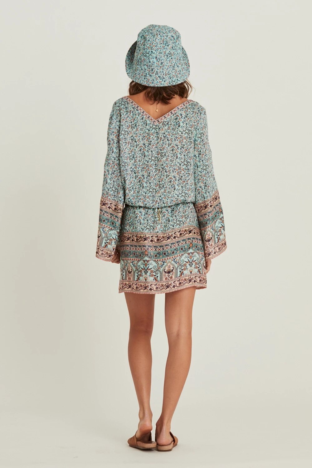 Robe bohème vintage fleurie