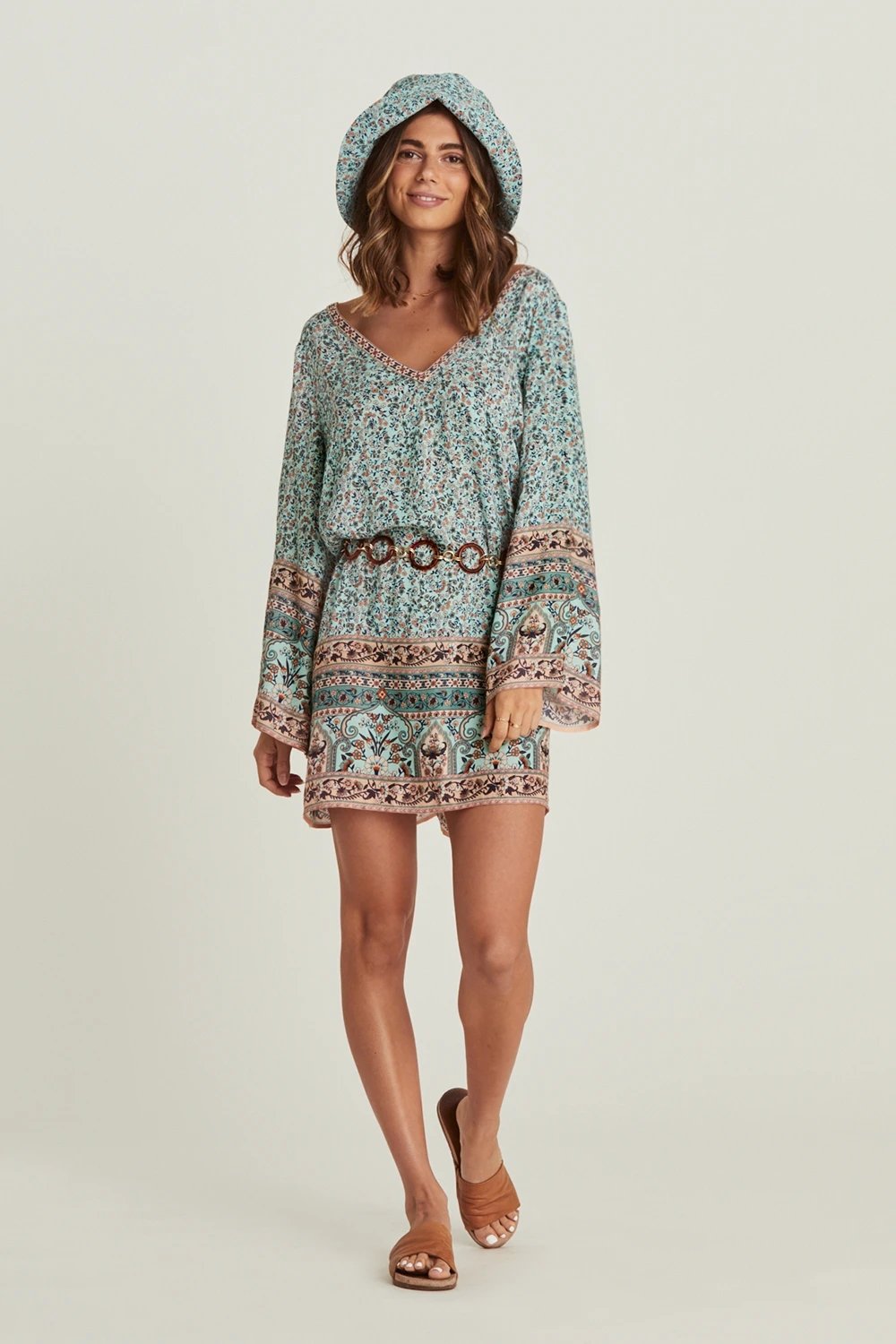 Robe bohème vintage fleurie